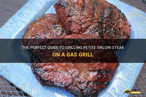petite sirloin steak on gas grill
